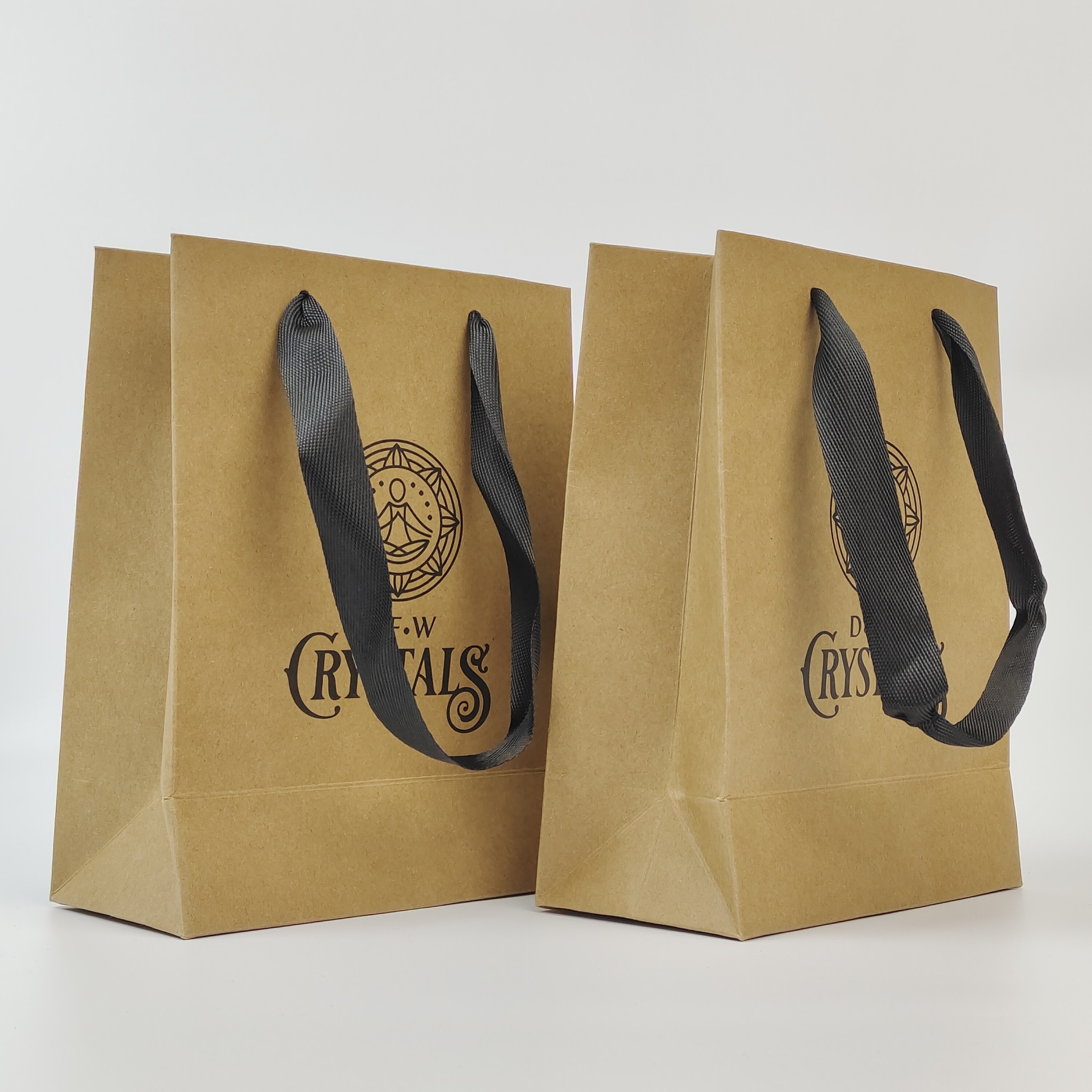 sturdy 250gsm kraft paper shopping bag with handles - view 5