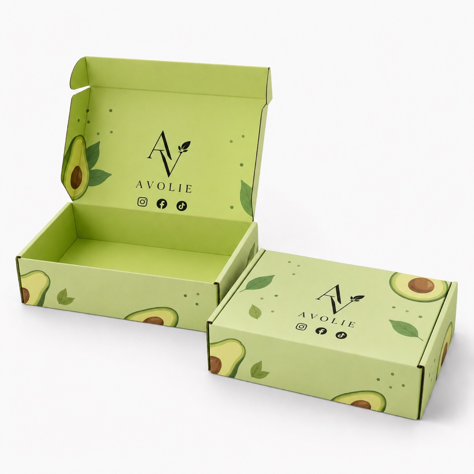 botanical and floral printed corrugated mailer box collection - view 3