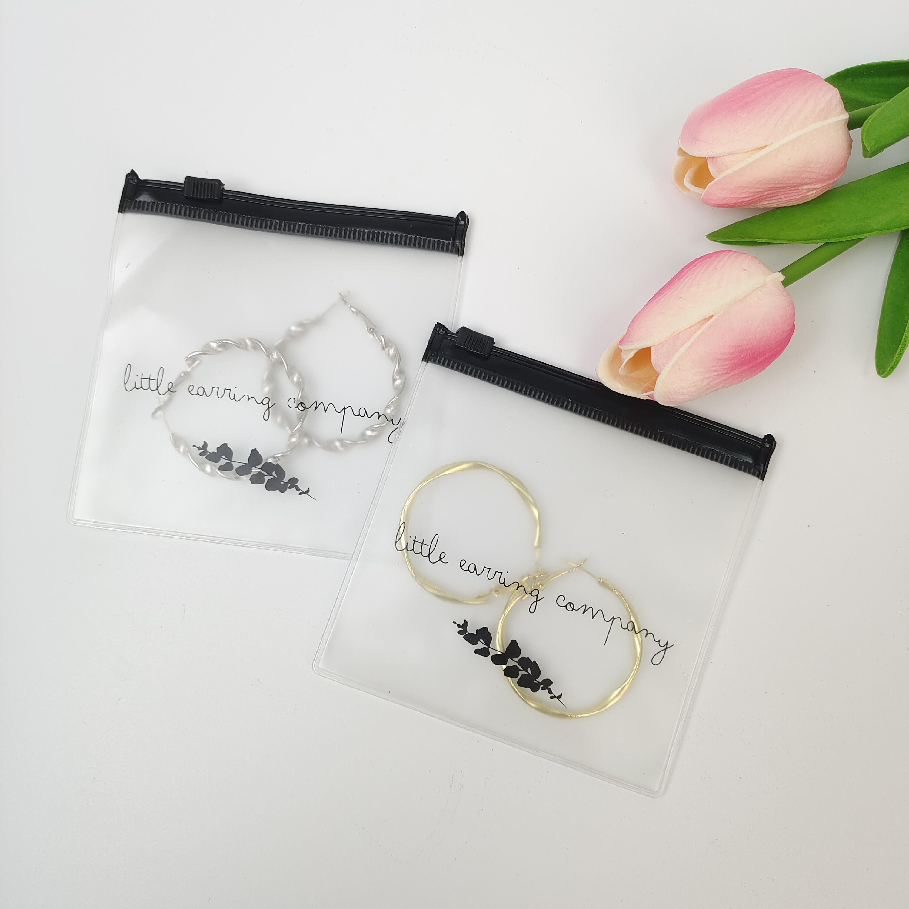 Clear Earring PVC Zipper Pouch