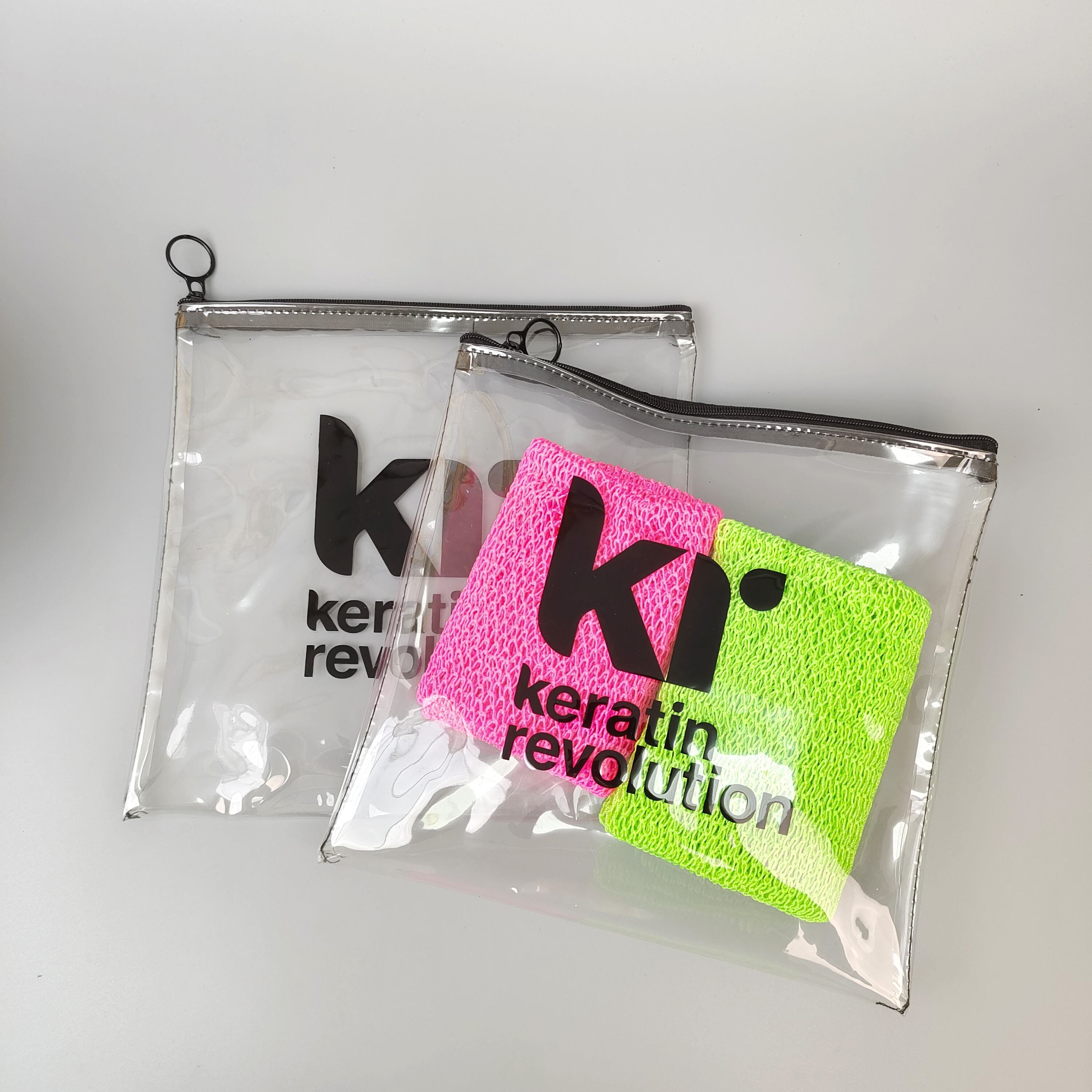Clear Hair-Care Ring-Pull PVC Pouch