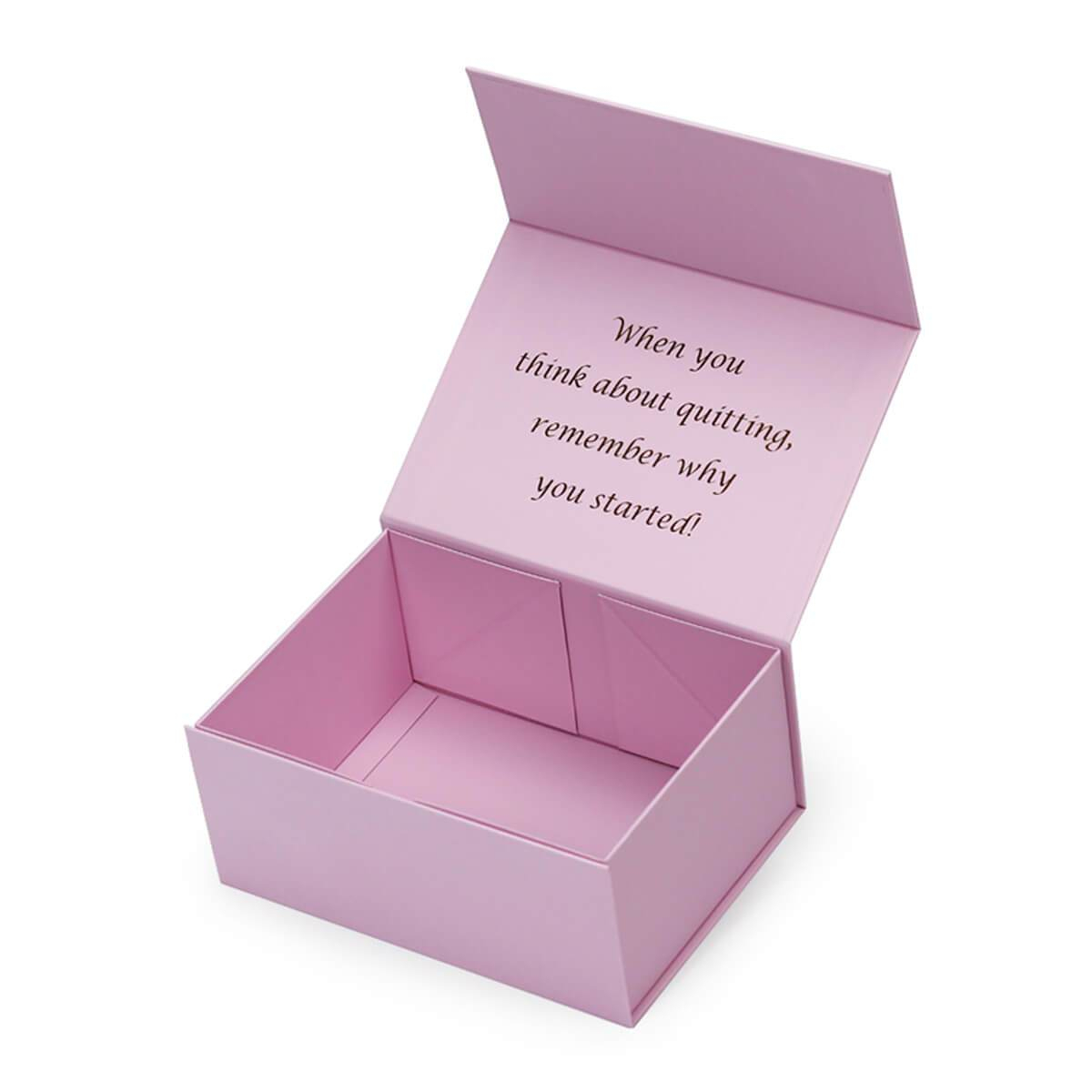 collapsible magnetic rigid box with fold-flat hinged structure - view 5
