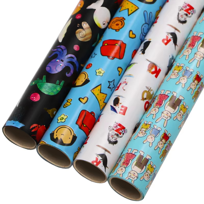 Colorful Kids Pattern Wrapping Paper Collection