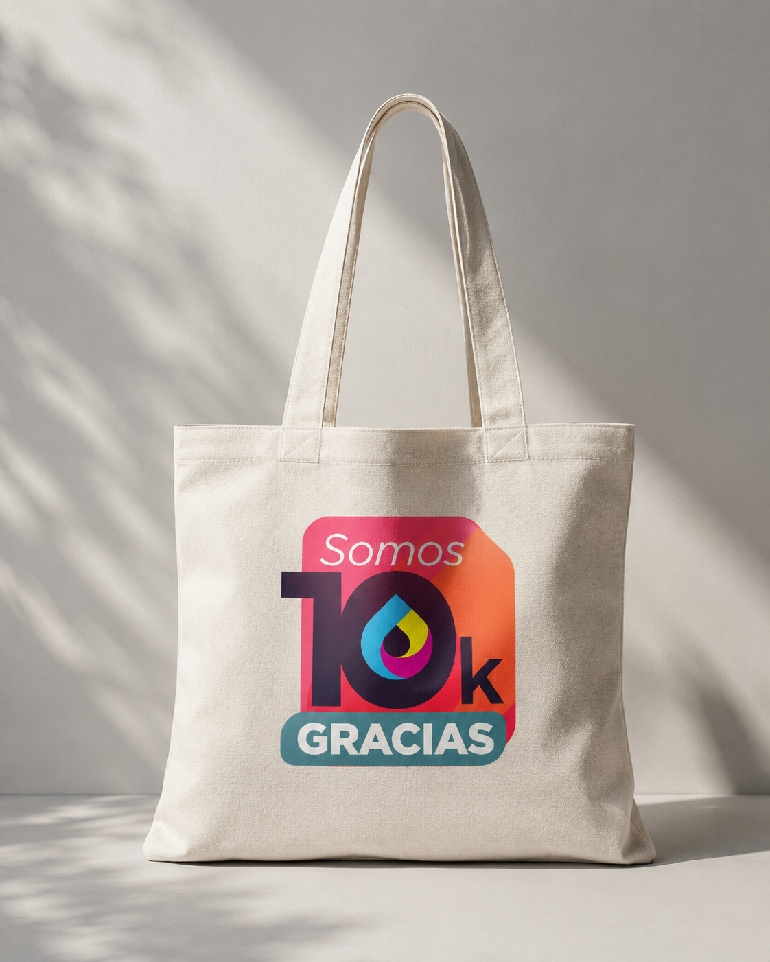 Colorful Thank-You Canvas Tote