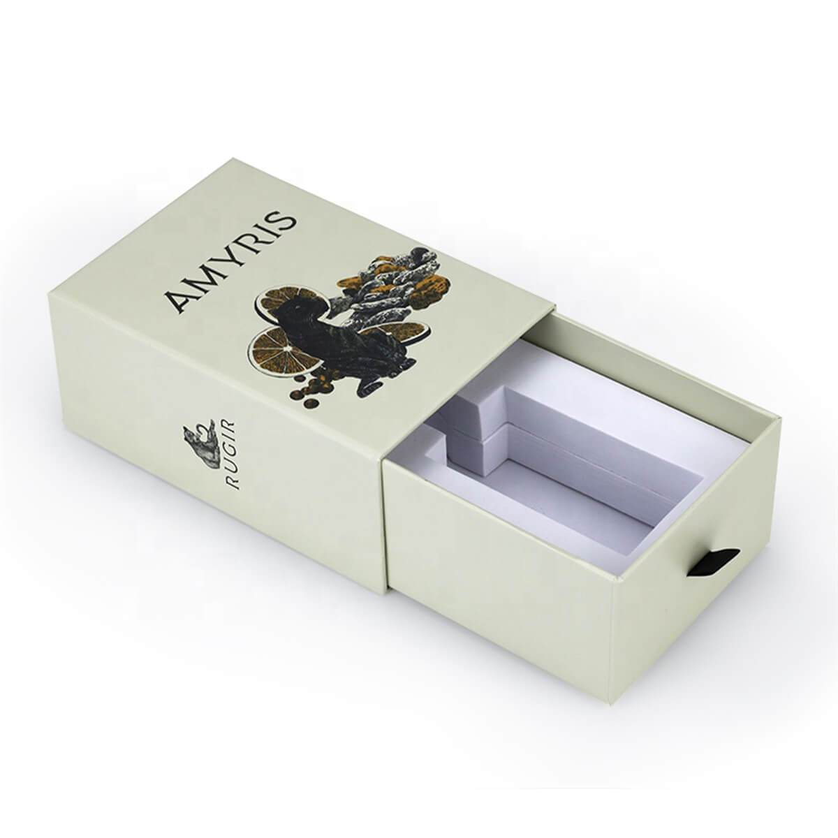 custom printed rigid drawer box with precision-cut insert - view 5