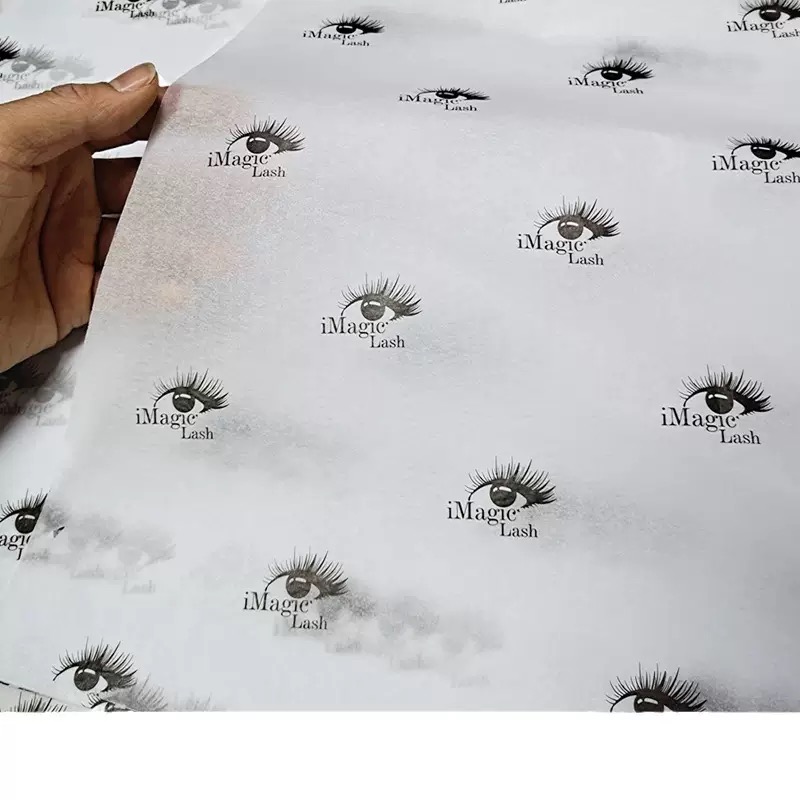 Eyelash Logo Printed Tissue Paper