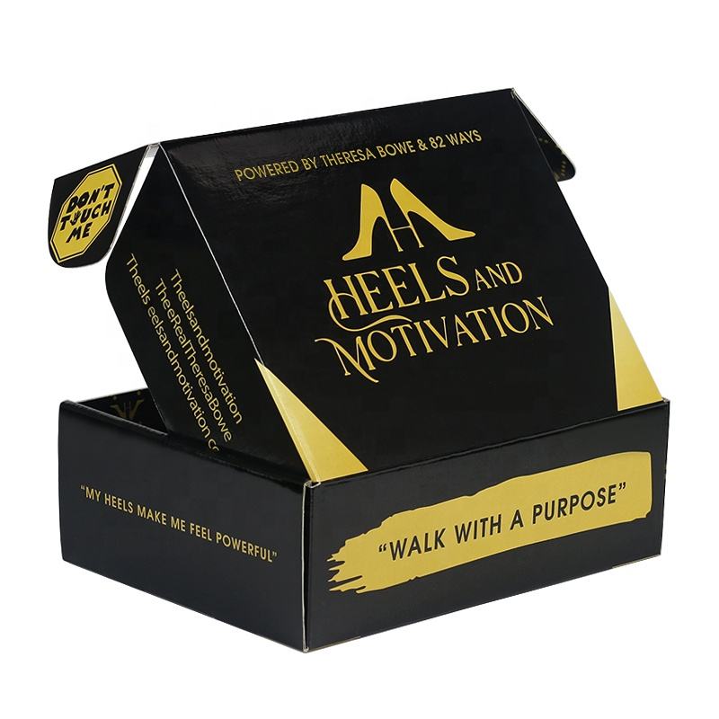 printed clothing mailer box with rope carry handles - view 3