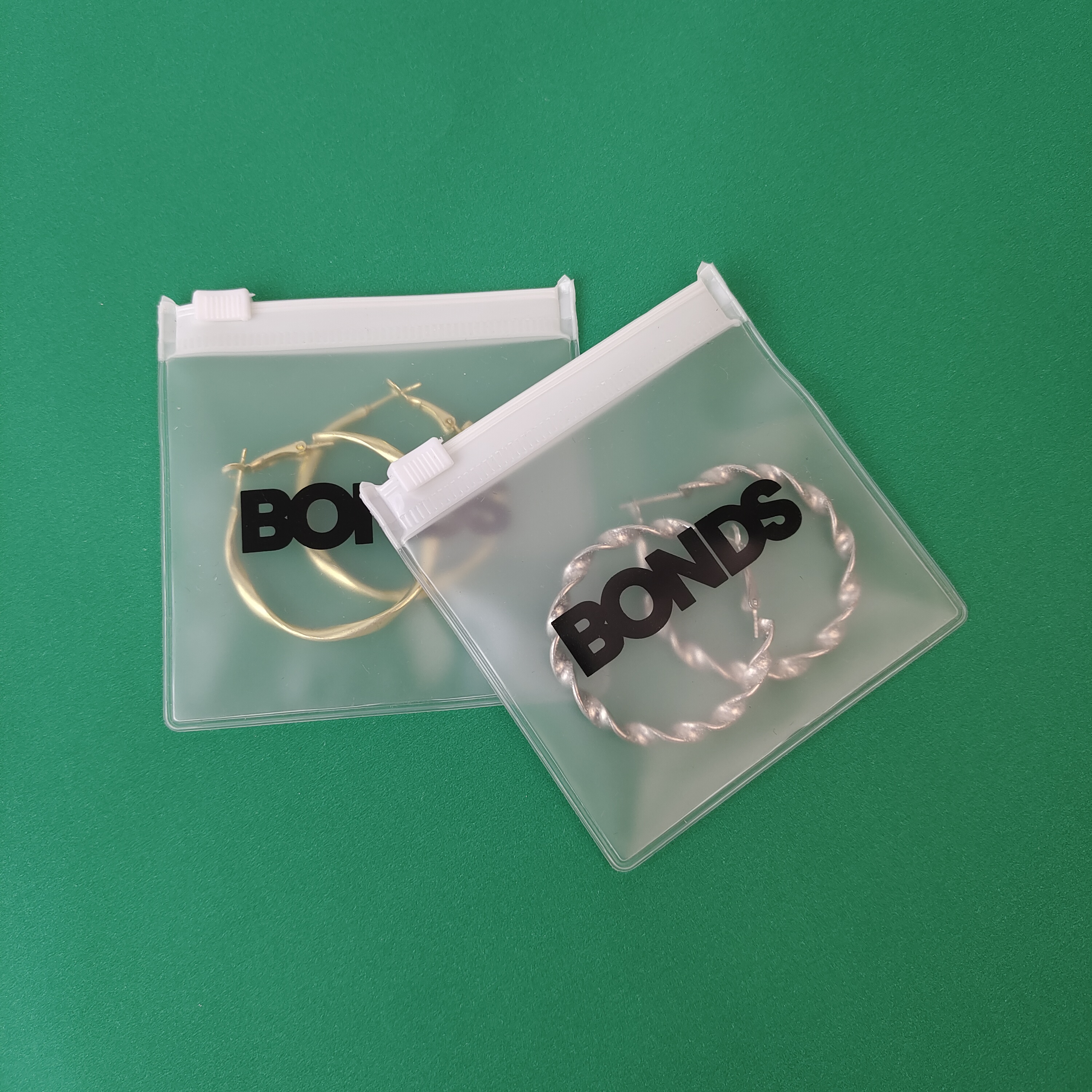 Frosted Earring PVC Zipper Pouch