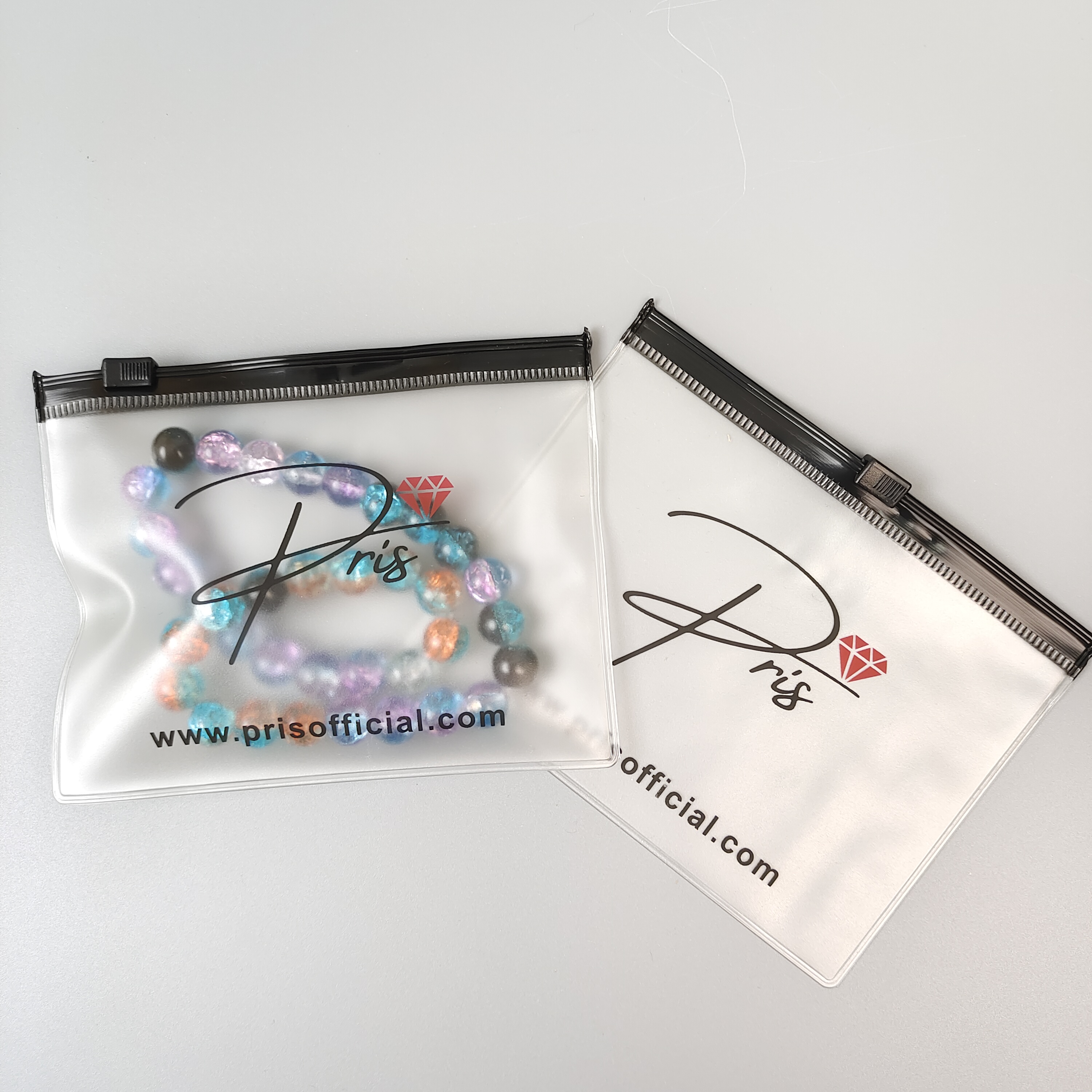 Frosted Jewelry PVC Zipper Bag