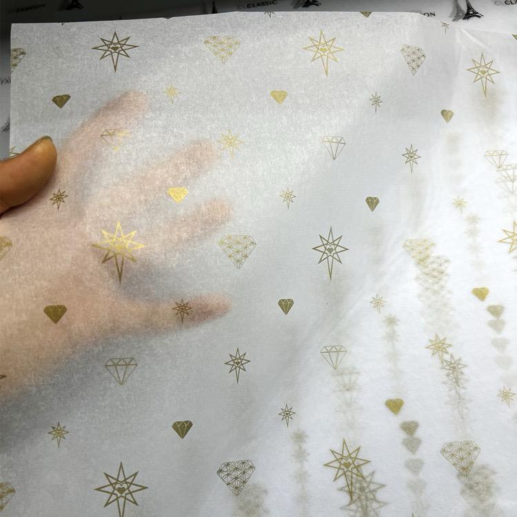 Gold Star and Diamond Tissue Paper