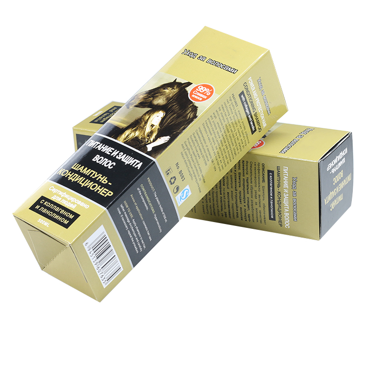 tall printed hair treatment bottle folding carton - view 3