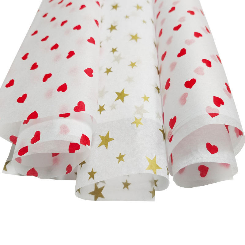 Heart and Star Printed Tissue Paper