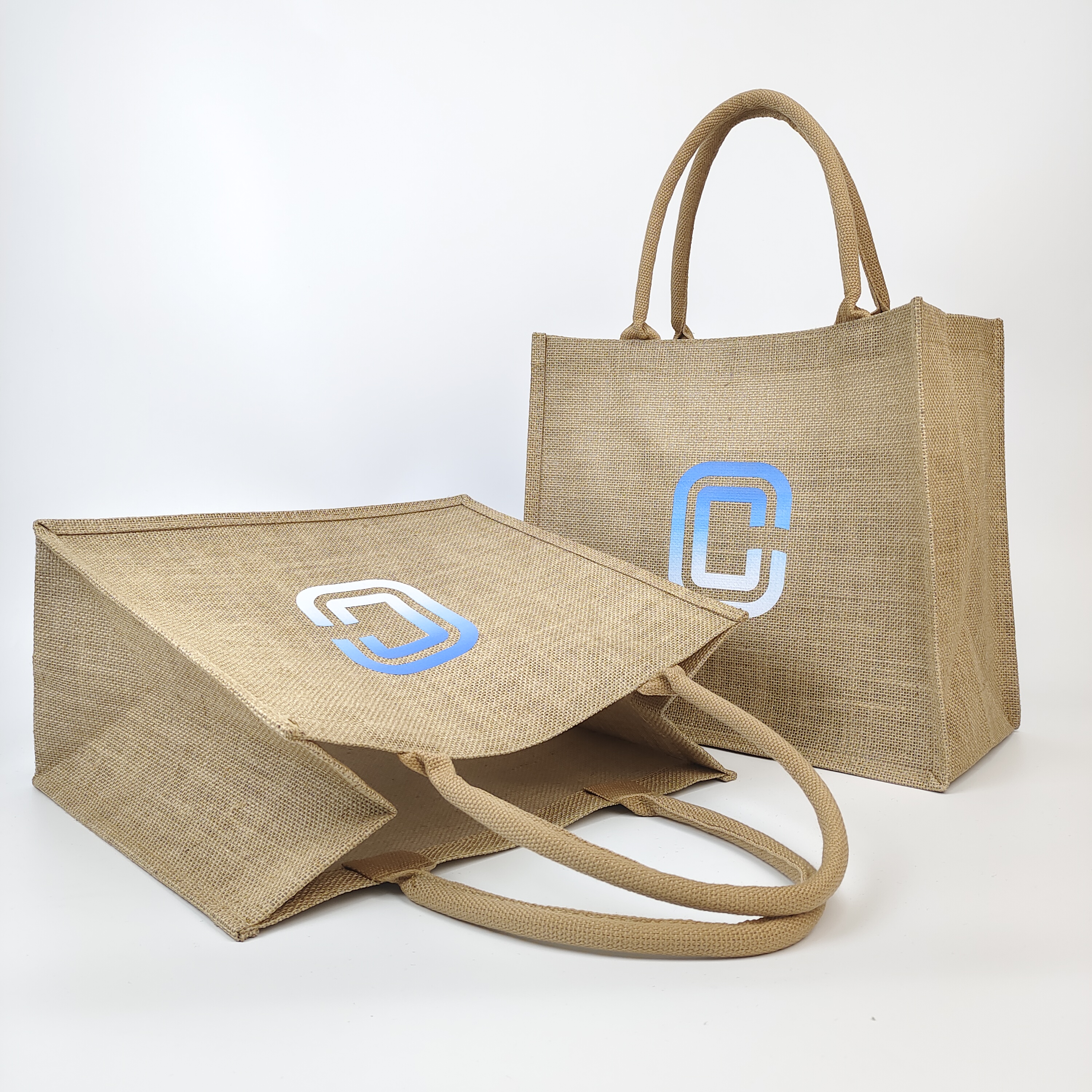 Heat Transfer Printed Jute Tote Bag