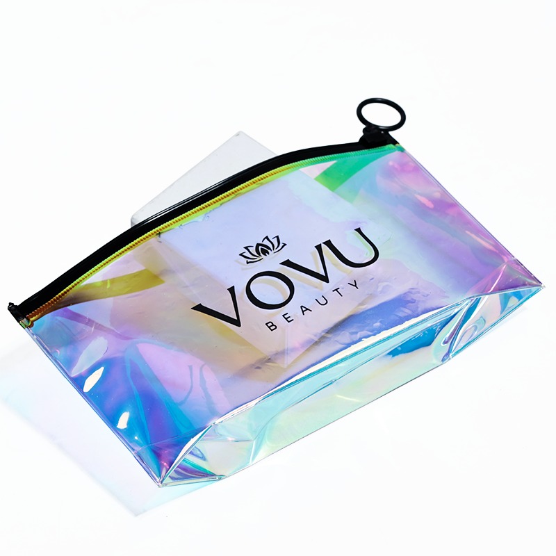 Holographic Bottom-Gusset Jewelry PVC Pouch