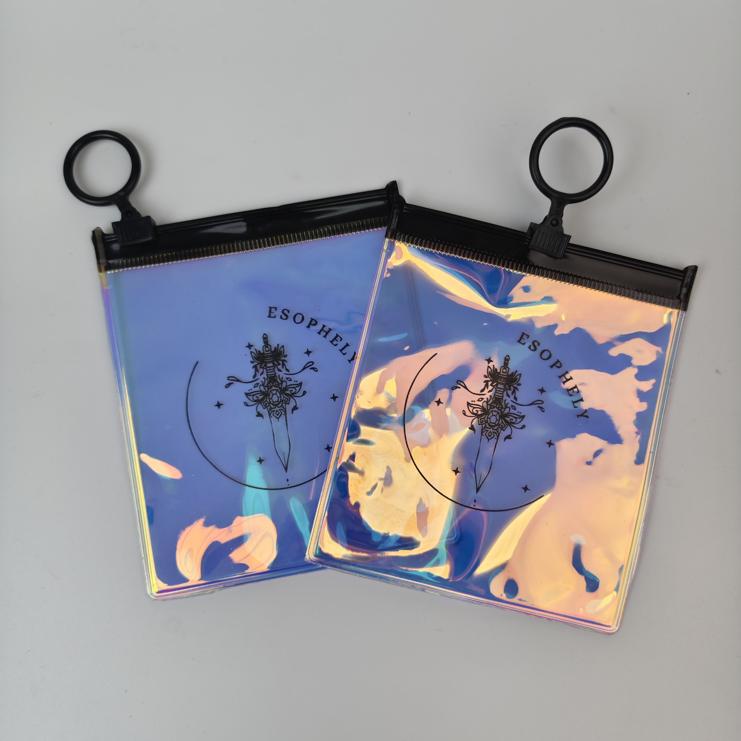 Iridescent Printed Ring-Pull PVC Pouch