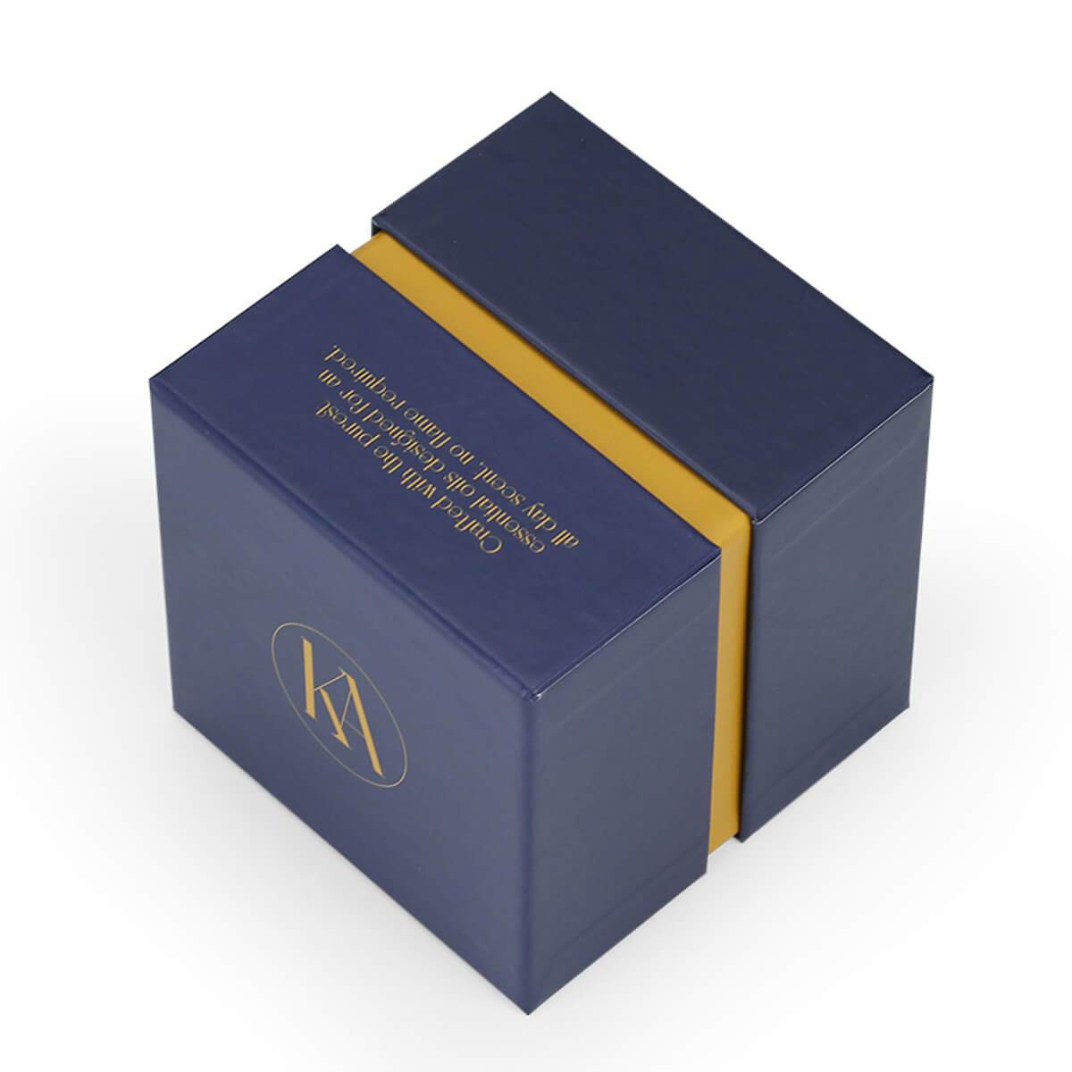 custom jewelry rigid box with lid and fitted insert - view 3