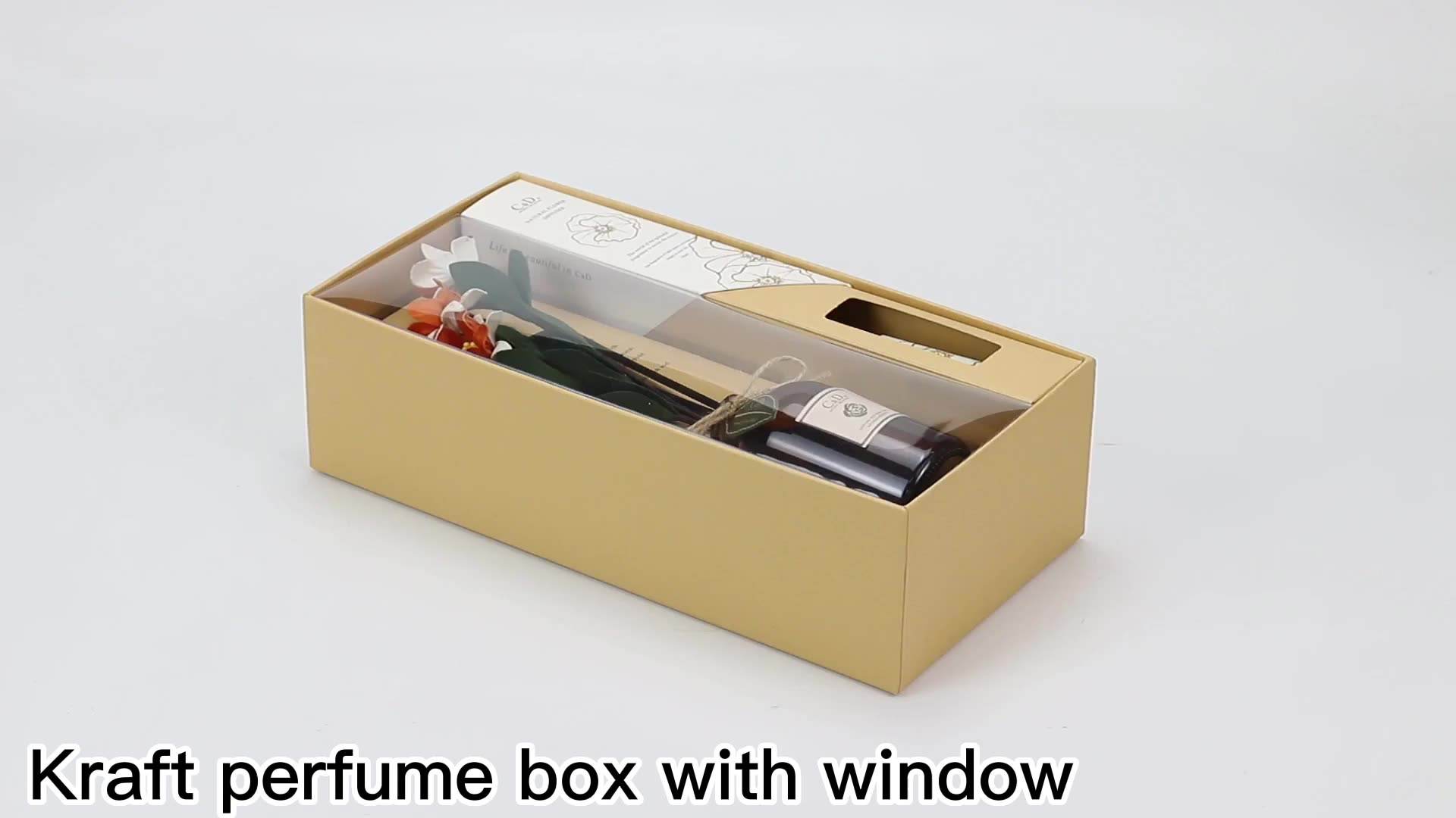 Kraft Window Perfume Rigid Box