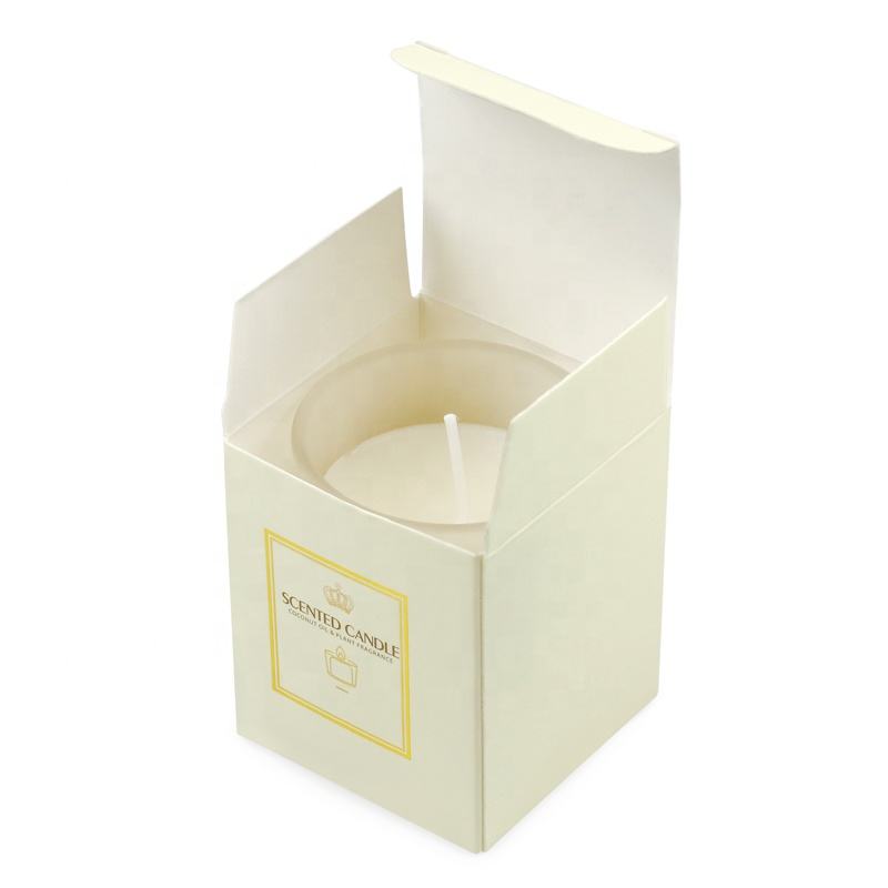 custom printed candle folding carton with die-cut display window - view 4