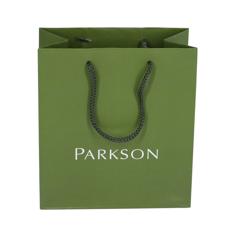 luxury printed structured paper shopping bag for fashion retail - view 5