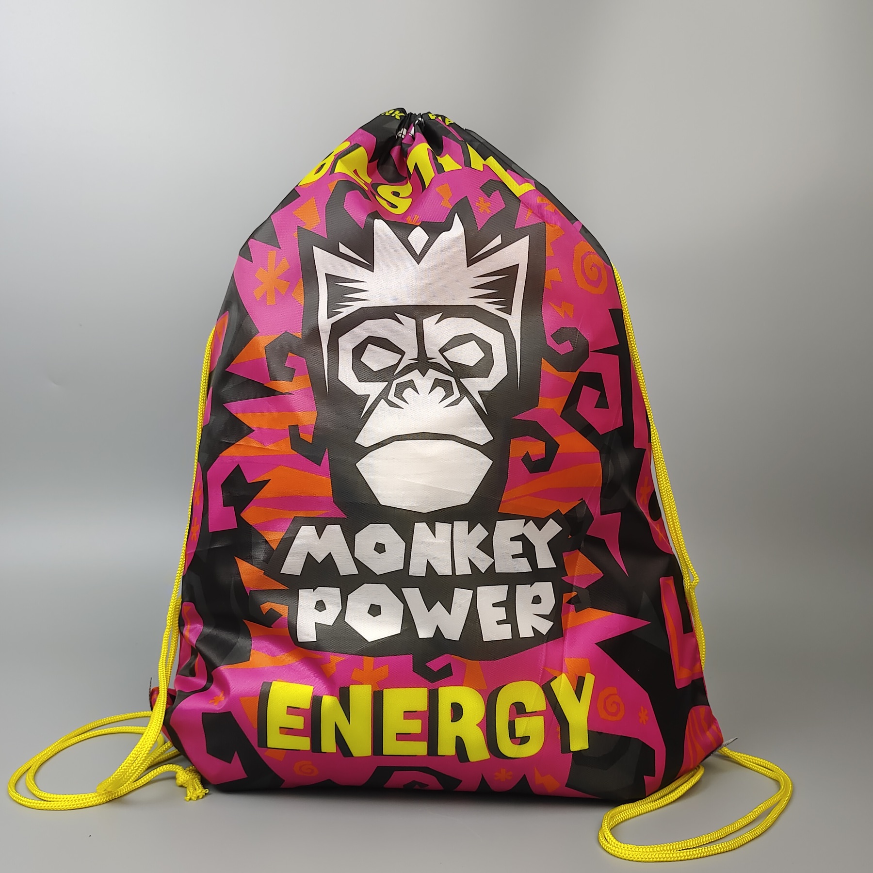 custom printed polyester drawstring bag for music festival merchandise - view 6