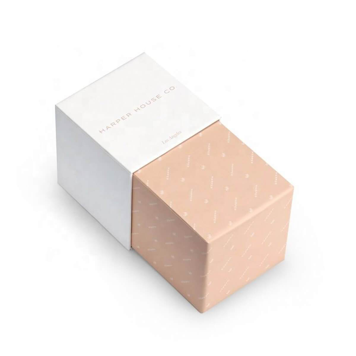 custom paper-wrapped two-piece rigid box with lid - view 2