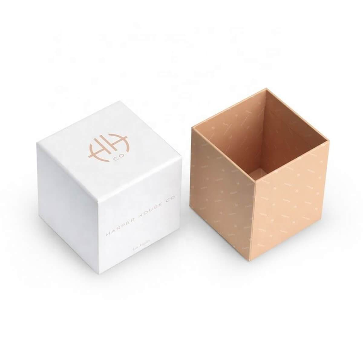 custom paper-wrapped two-piece rigid box with lid - view 5