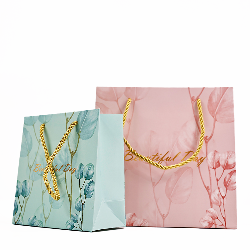 custom printed kraft grocery paper bag with handles - view 6