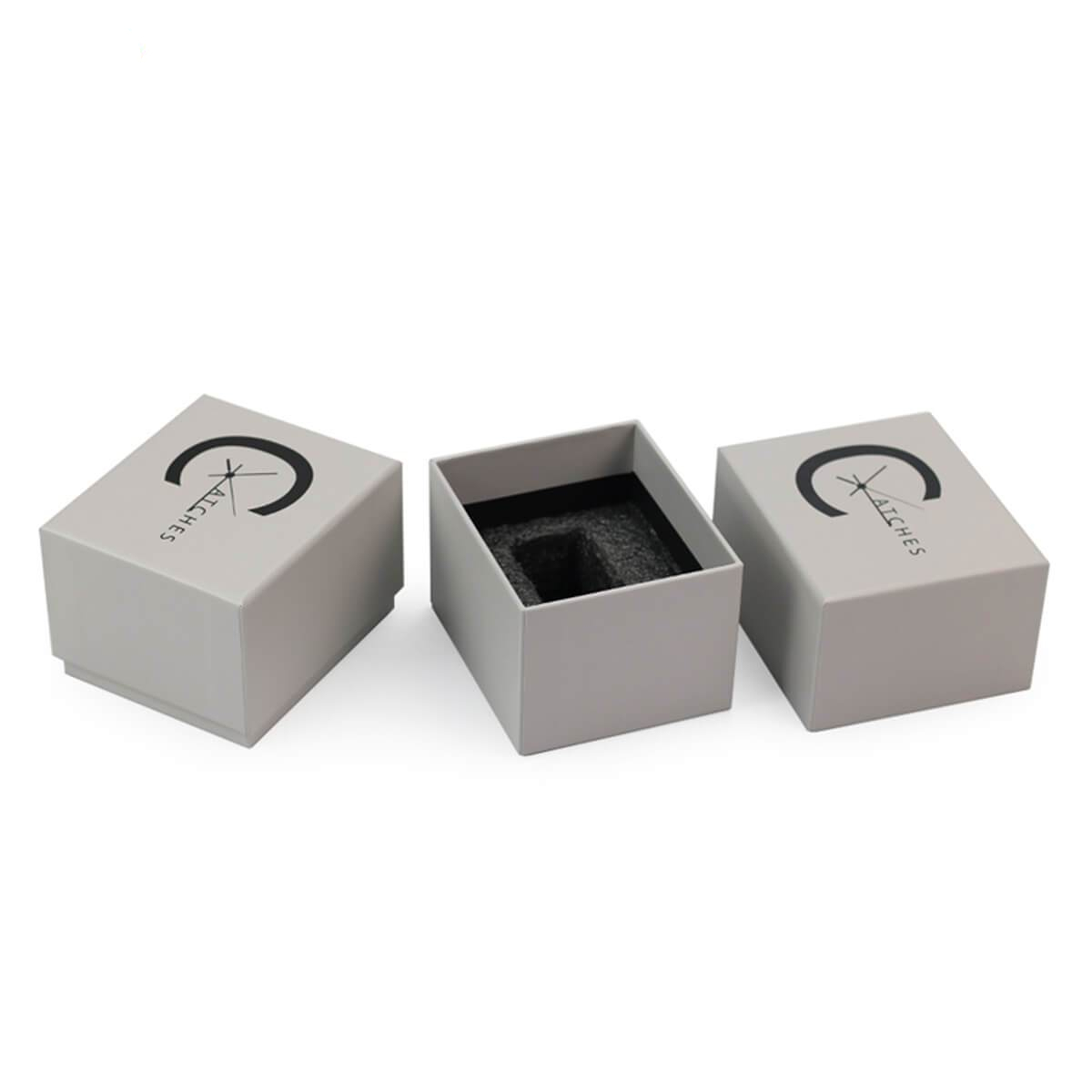 rigid lid and base box with precision-cut custom insert - view 3