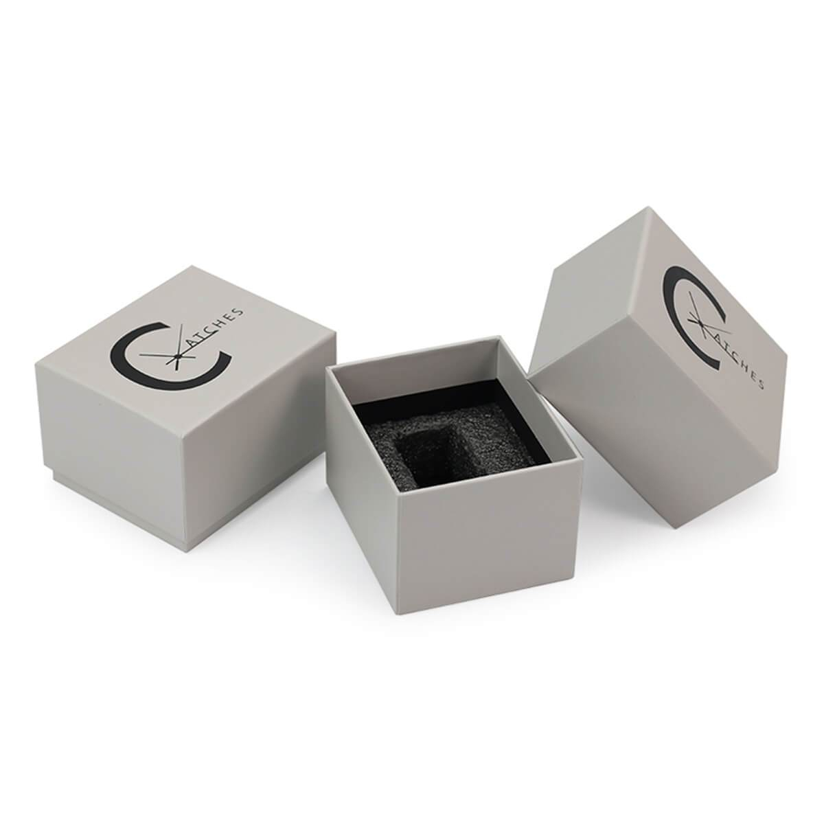 rigid lid and base box with precision-cut custom insert - view 4