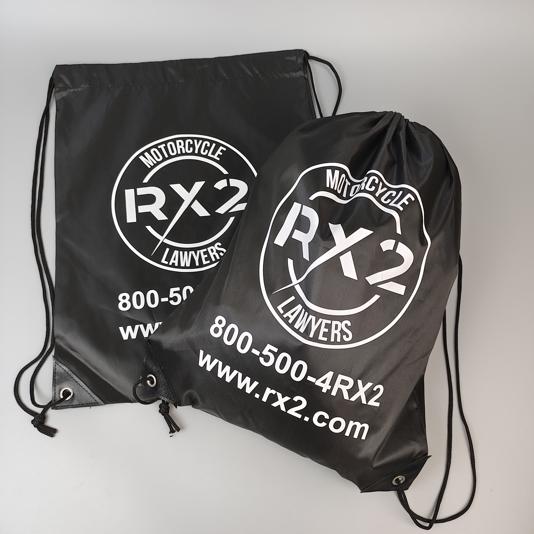 custom black polyester backpack with printed merchandise artwork - view 5