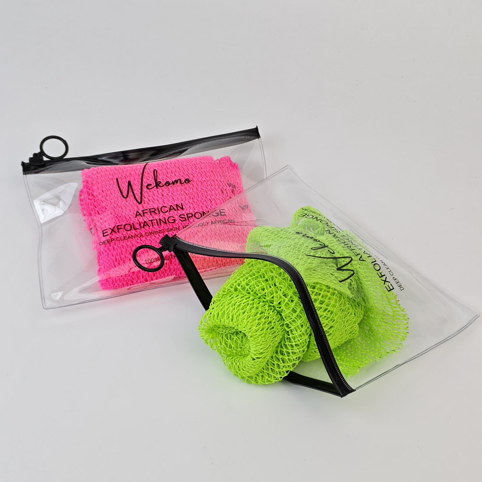 clear PVC zipper bag with single-color printed logo - view 5