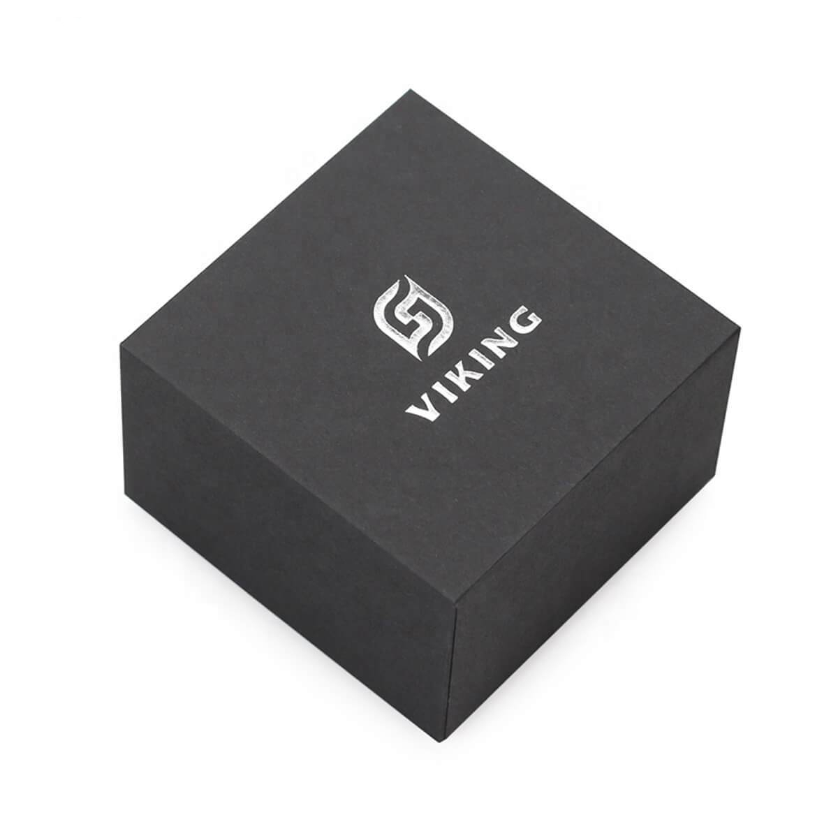 small watch rigid box with lift-off lid and cushioned insert - view 3