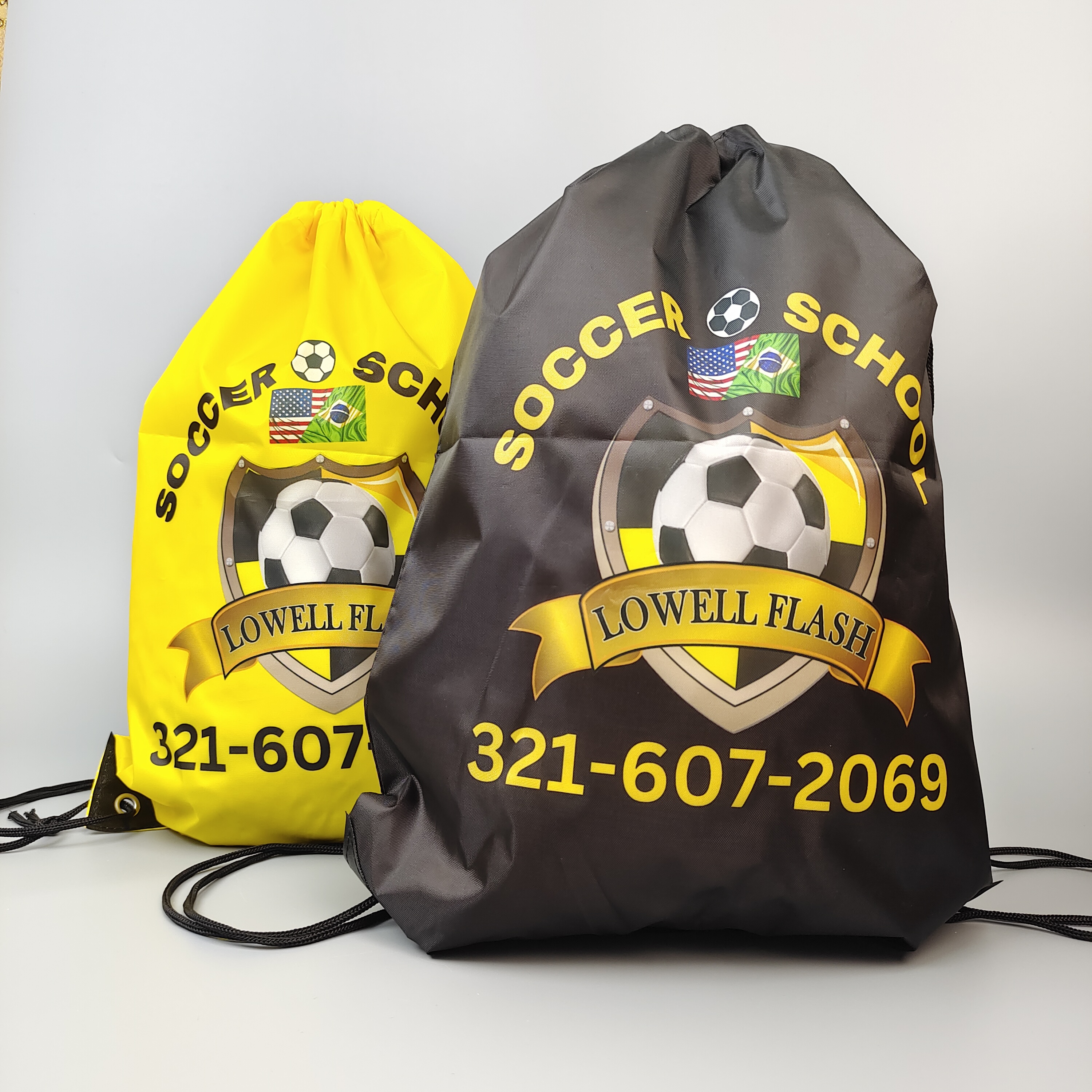 Soccer Print Polyester Backpack