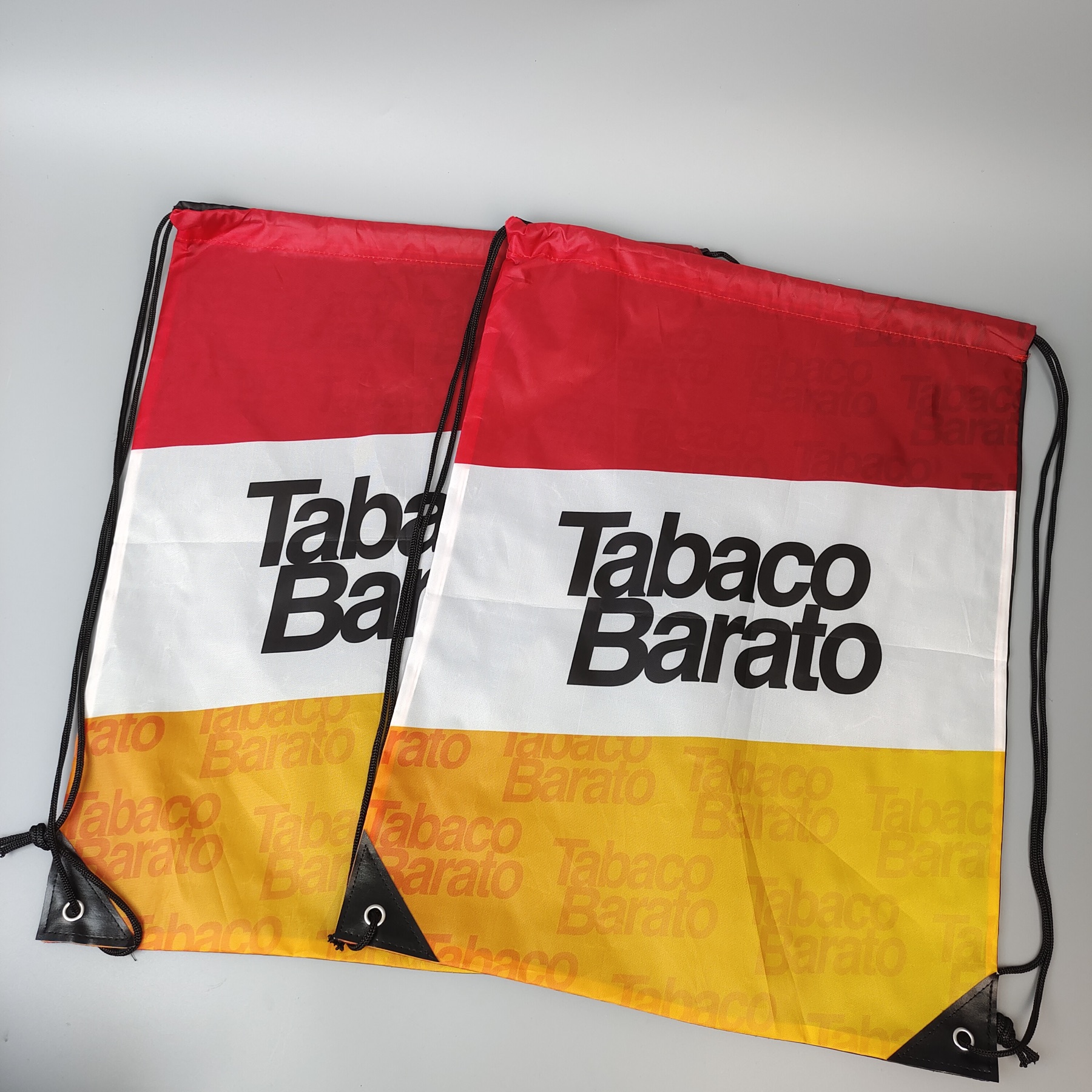 full-color sublimation printed polyester drawstring backpack - view 6