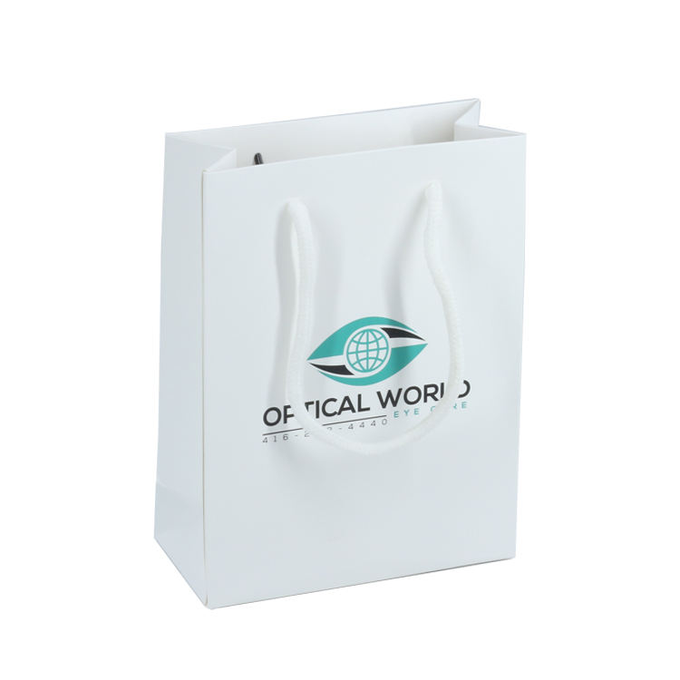printed retail paper bag with twisted paper handles - view 5