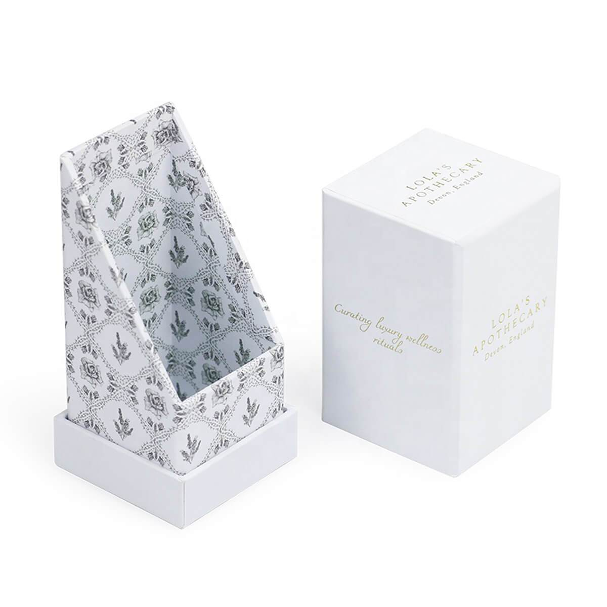 White Perfume Rigid Box with Insert